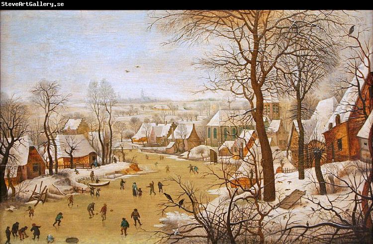 Pieter Brueghel the Younger Winter Landscape with Bird Trap